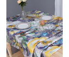 Oil Painting Style Tablecloth Dining Table Cover Table Cloth Home Decor-Purple