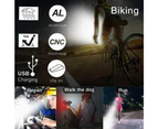 Waterproof Bicycle Bike Front Rear Tail Light Lamp USB Rechargeable Headlight