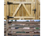 6 Pieces Black Heavy Duty T-hinge Wooden Door Hinges Or Metal Doors Rustproof Iron Barn Door Hinges