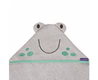 Bamboo Apron Baby Bath Towel - Grey - Franky the Frog - Grey