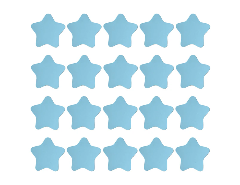 qin 20Pcs/Set Magnetic Sticker Easy to Apply Multifunctional Multicolor Children's Race Stars Whiteboard Magnet Party Supplies-Blue L