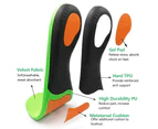 2PCS Orthotic Insoles Shoes Insert Pad Flat Feet High Arch Support Plantar L