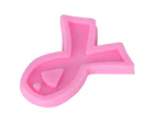 Ribbon Shape Silicone Mold Cute Diy Car Aroma Diffuser Pendant Mould For Keychain Home Bakery