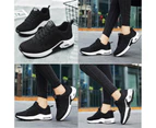 Amoretu Womens Jogging Shoes Mesh Casual Lightweight Cushioned Sneakers-Black