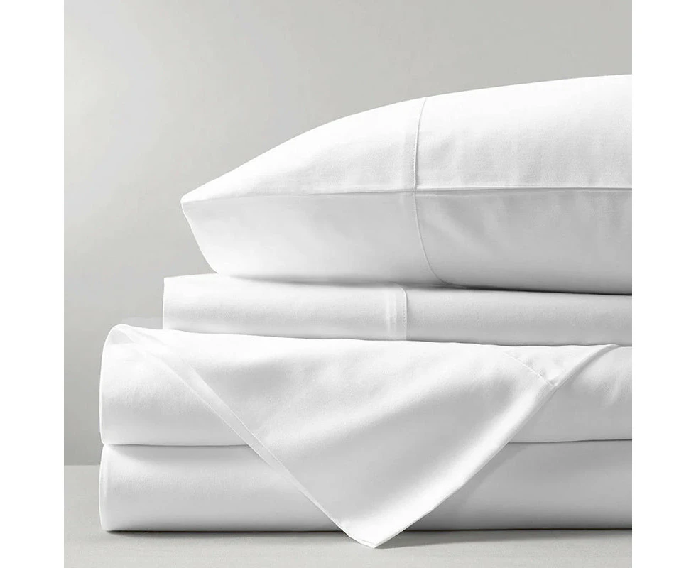 100% Bamboo Luxury Silk Feel Soft Sheet set White