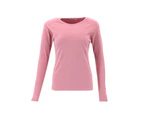 FIL Women's Long Sleeve Thermal Fleece T-Shirt - Pink