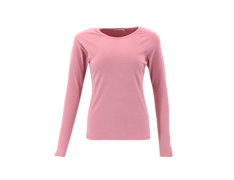 FIL Women's Long Sleeve Thermal Fleece T-Shirt - Pink