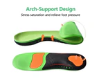 2PCS Orthotic Insoles Shoes Insert Pad Flat Feet High Arch Support Plantar Fasciitis M