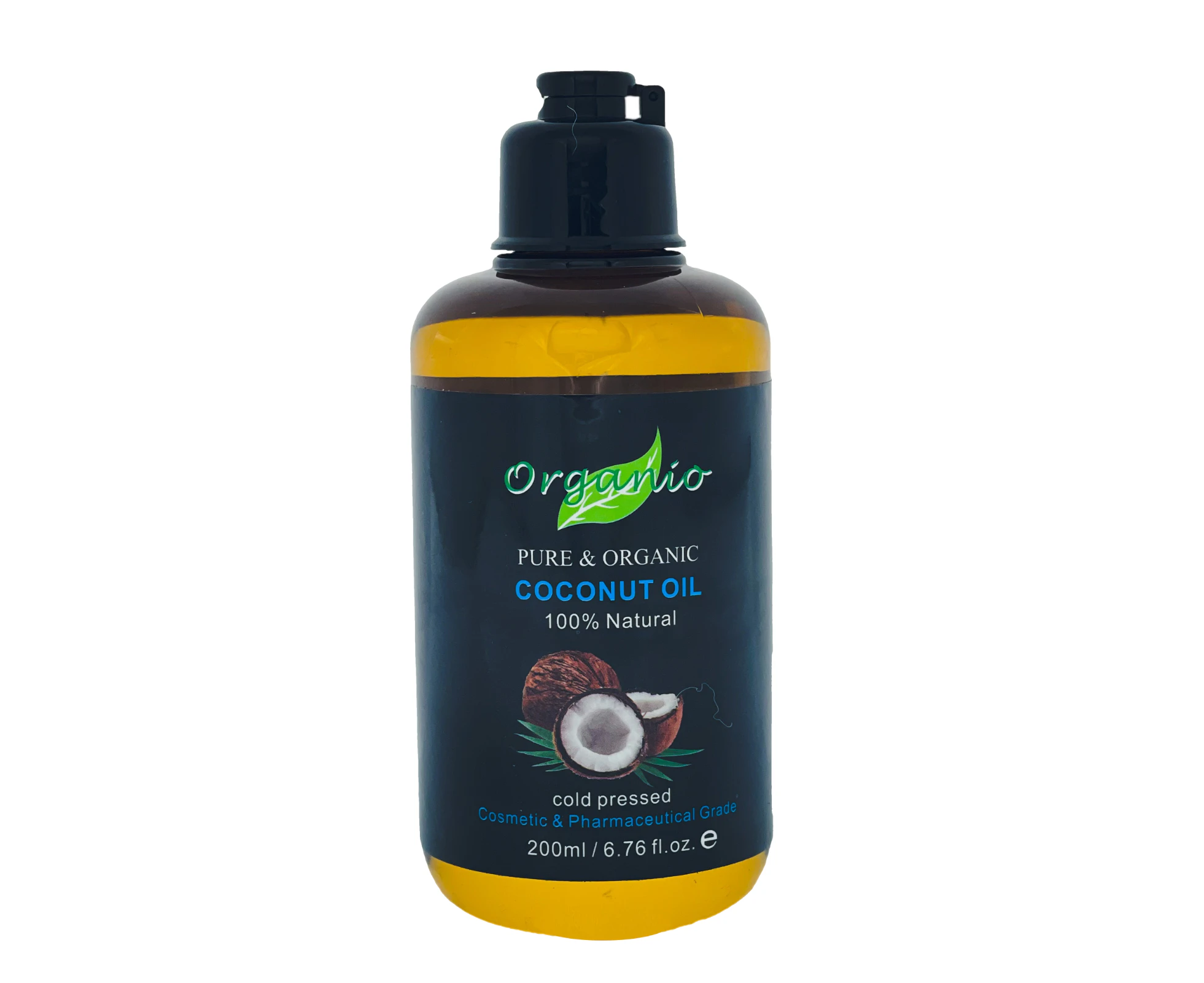 ORGANIC FRACTIONATED COCONUT OIL - Unscented (Odourless), 100% PURE, NATURAL - 200ml, Without Pump