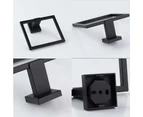 Modern Black Towel Rack Stainless Steel Towel Rack Towel Ring For Bathroom Wall Mounted Sink Contemporary Style