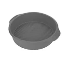 9 Inch Silicone Cake Mold Round Shape Various Baking Pan For Oven (Gray)