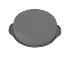 9 Inch Silicone Cake Mold Round Shape Various Baking Pan For Oven (Gray)