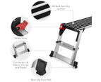 Costway Aluminum Step Stool Folding Platform Bench Camping Caravan Accessories Garage Tool