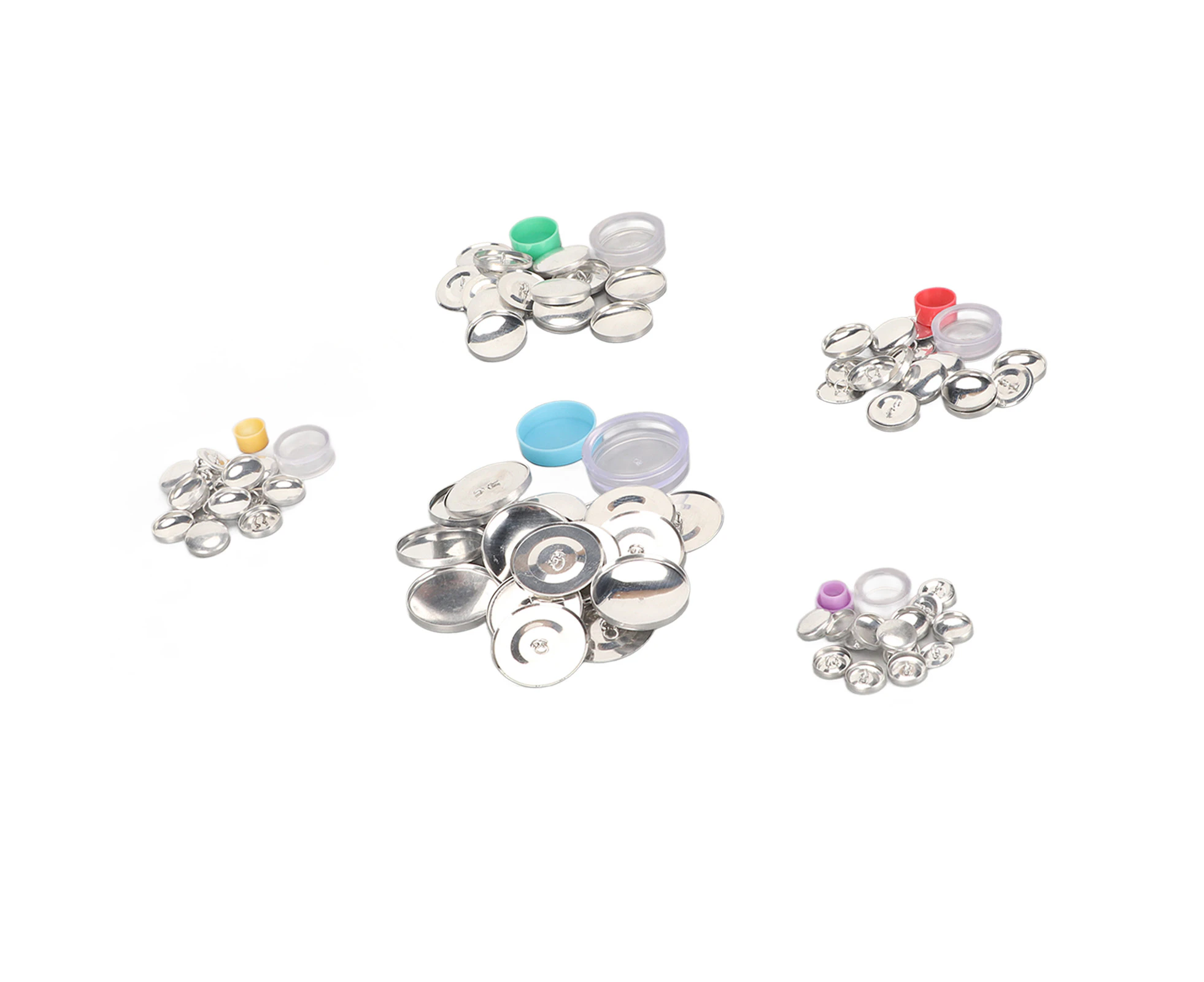 Cover Button Kit Diy Handcraft Flat Back Practical Fabric Covered Button Kit For Bags Sewing