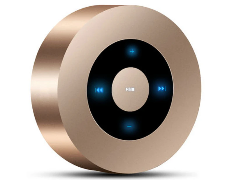 Wireless Bluetooth Speaker,Mini Portable Circular Speaker with LED Touch Design,Hand-Free,Rich Bass,HD Audio