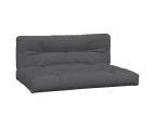 vidaXL Pallet Cushions 2 pcs Anthracite Fabric