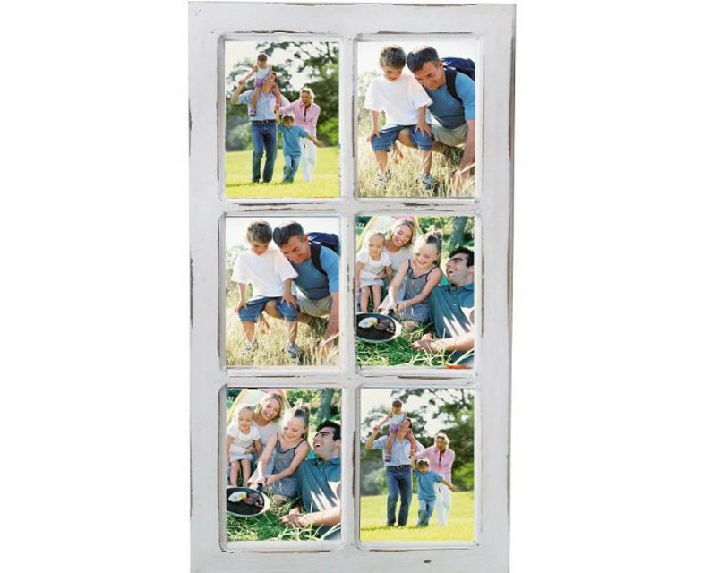 Rustic 6 Collage Photo Frame 41x74cm