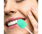 100 Pcs Oral Sponge Sterile Oral Sponge Oral Care Sponge Oral Care Oral Hygiene Sponge - Green