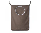 Wall Mounted Hanging Laundry Bag - Coffee