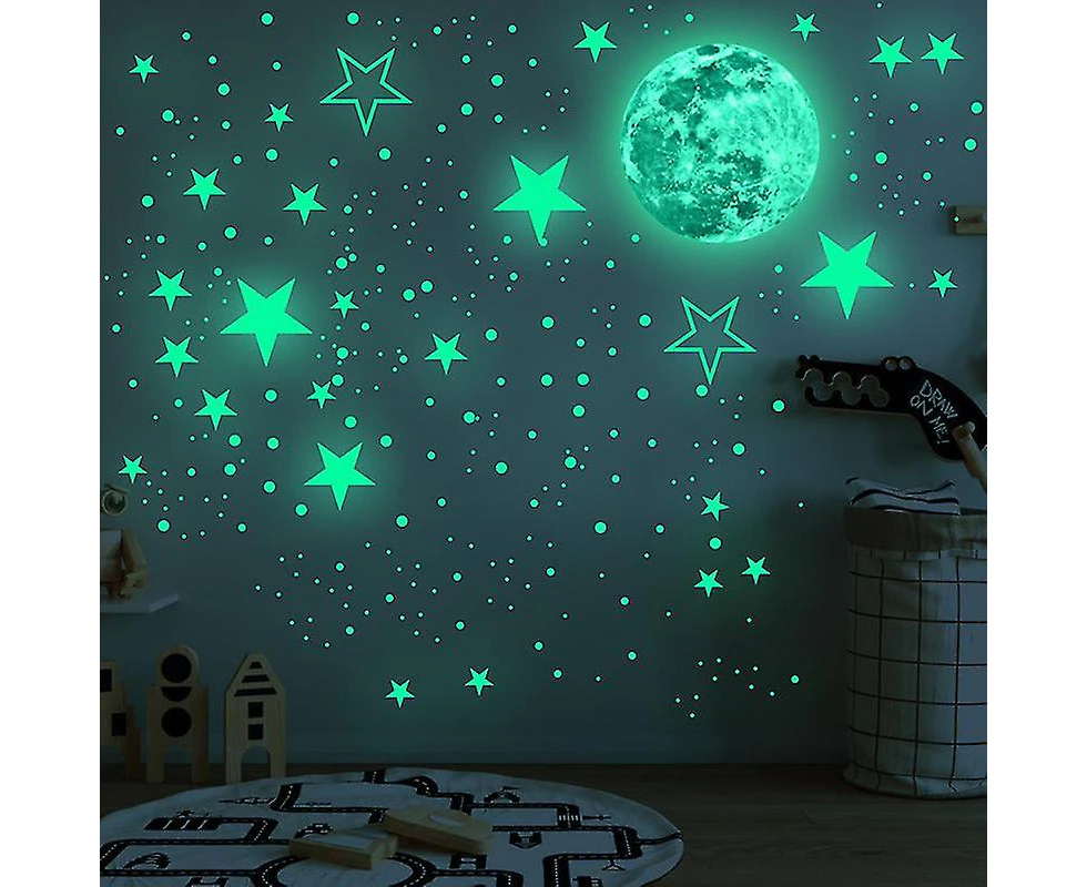 Glow In The Dark Stars For Ceiling, Glowing Stars For Ceiling Planets, Stars Wall Decals, Solar System Galaxy Space Nursery Wall Stickers Rocket Astro