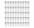 50Pcs Bracelet Clasp Necklace Snap Buckle Diy Beaded Jewelry Accessory Platinum Plated Brass