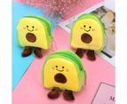 3 Pack Avocado Coin Purse School Bags, Small Plush Coin Purse, Small Coin Purse for Kids Suitable for Credit Cards, ID Cards, Keys, Headphones, Lipsti