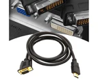 Portable 1.8m 1080P HDMI-compatible Male to VGA Male Adapter Cable Video Converter Cord for PC DVD HDTV