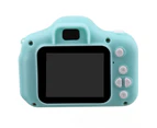 Centaurus X2 Mini Cartoon Rechargeable 2inch Screen Camera Video Recorder Kids Toy Gift-Blue
