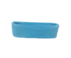 puluofuh Headband Elastic Absorbent Fabric Sport Headband for Exercise-Light Blue