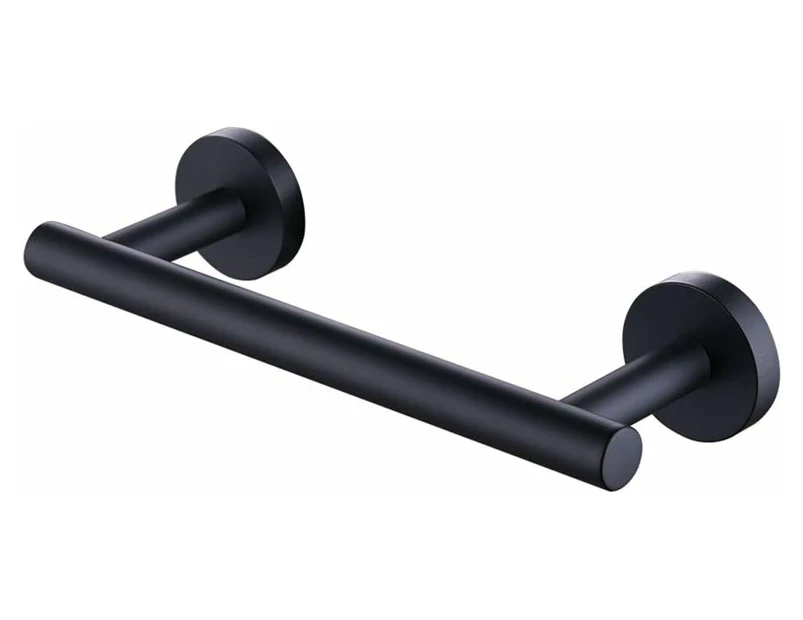 Bathroom Towel Rack Wall Mounted Adhesive Towel Rack 23cm SUS304 Stainless Steel Towel Rack Matte Black