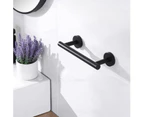 Bathroom Towel Rack Wall Mounted Adhesive Towel Rack 23cm SUS304 Stainless Steel Towel Rack Matte Black