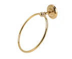 Towel Ring Golden Wall Mounted Glossy Hand Feel Decorative Copper Stainless Steel Bathroom Towel Ring