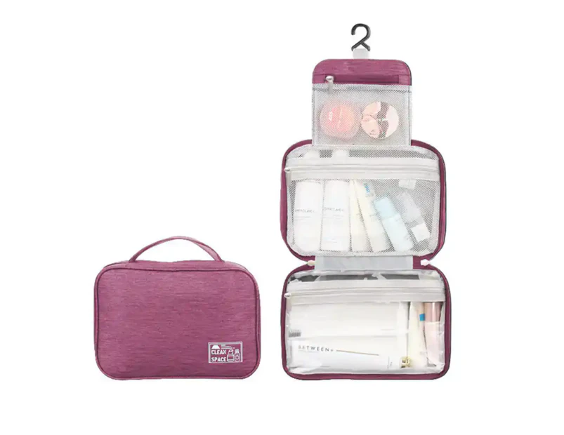 Waterproof Travel Toiletry Bags Cosmetic Bag Multi-function --Purple