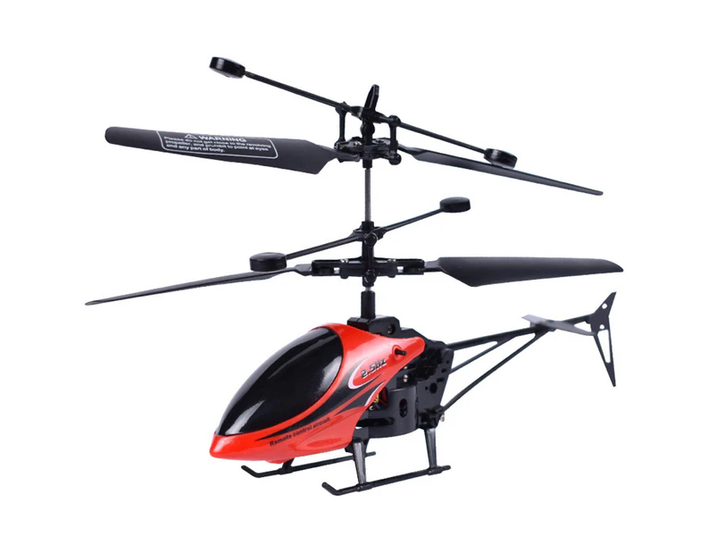 RC Helicopter USB Charging Remote Control Aircraft Kids Flying Toy - Red