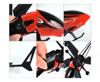 RC Helicopter USB Charging Remote Control Aircraft Kids Flying Toy - Red