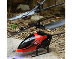 RC Helicopter USB Charging Remote Control Aircraft Kids Flying Toy - Red