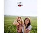 RC Helicopter USB Charging Remote Control Aircraft Kids Flying Toy - Red