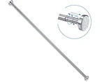 Stainless Steel Telescopic Rod Extendable, Shower Curtain Rod Without Drilling, Clamping Rod Adjustable By Turning 38cm