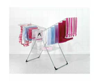 20 METRE T-MODEL LAUNDRY CLOTHES DRYER AIRER RACK HANGING STAND GREY