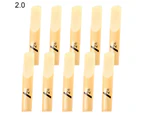 10Pcs/Set Clarinet Reed Skin-Friendly Anti-Corrosion Lightweight Smooth Wood Portable Tenor Clarinet Reed for Musician - 2