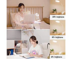Flexible Clamp Clip-On LED Light Reading Table Desk Bed Bedside USB Night Lamp
