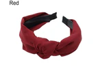 puluofuh Fashion Girl Twisted Knotted Headwear Headband Hair Hoop Accessories Women Gift-Navy