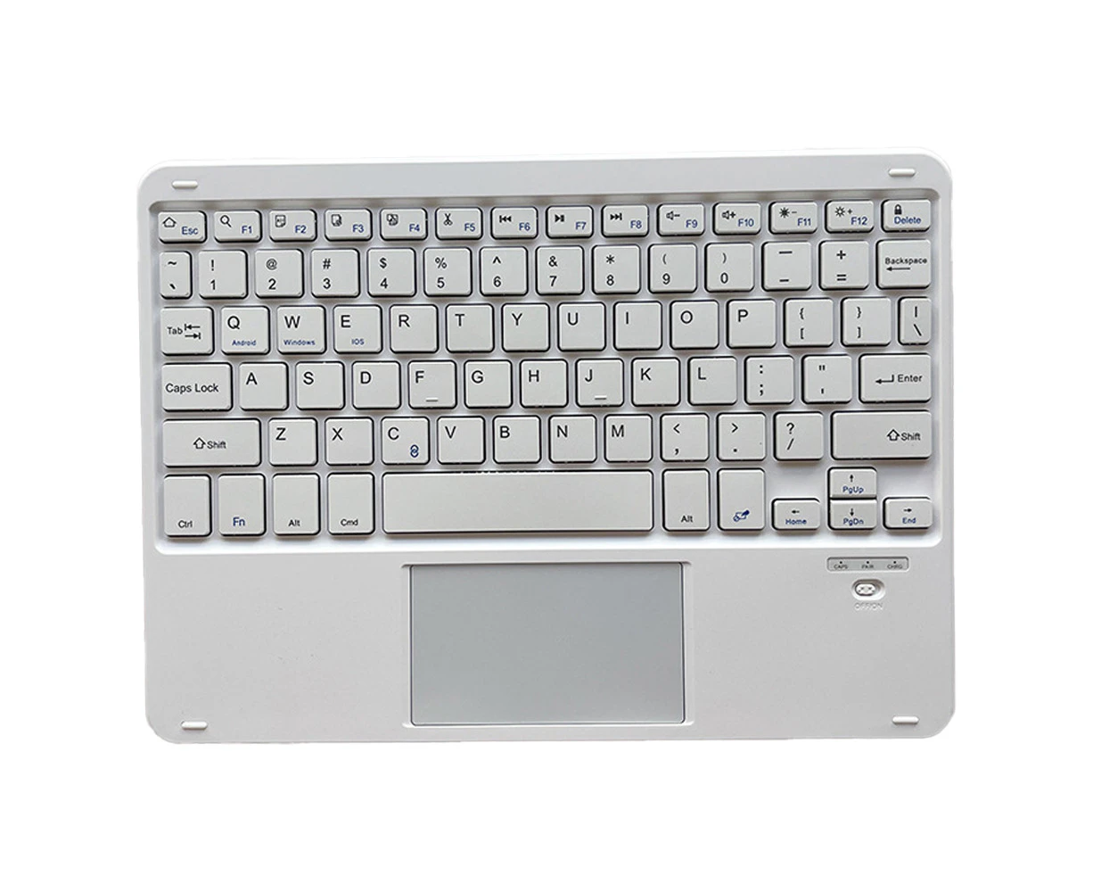 Ultra-Slim Wireless Bluetooth Keyboard with Touchpad - Universal Rechargeable Keyboard for iPad iOS Android Windows Devices