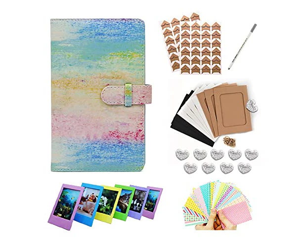 Lifebea 40Pcs Instant Camera Accessories Bundle kit for Fujifilm Instax Mini 11 9 liplay - OIL PAINT SET