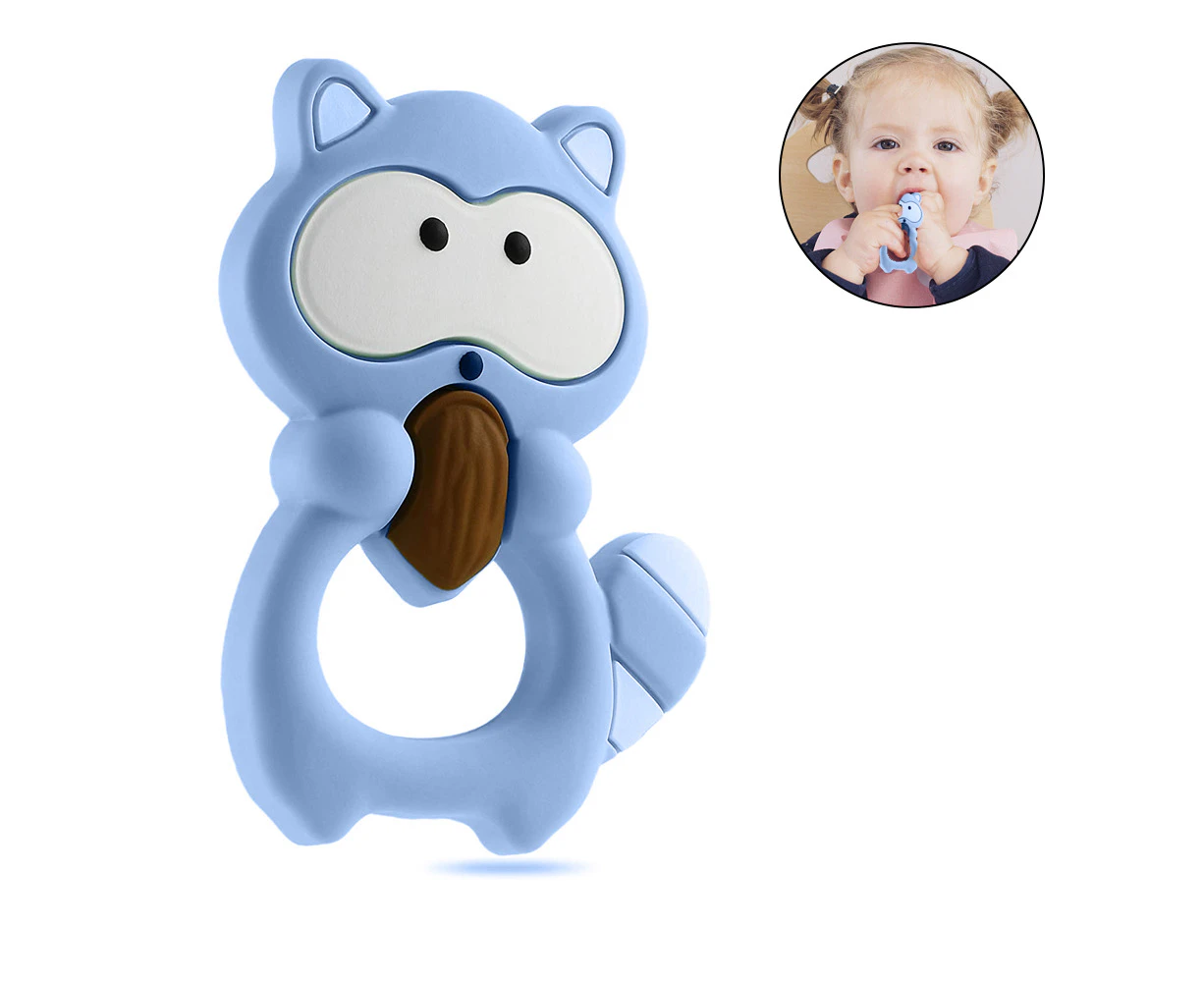 Teething Toys for Baby, Baby Teething Toys for Babies 3-18Months BPA Free Silicone Teethers with Pacifier Clip