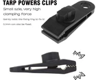 Tarp Clips, Heavy Duty Lock Grip, Clamps Withstand 60mph