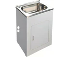 390*500*870mm 30L Stainless Steel Sink with Polyurethane Laundry Tub Cabinet