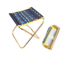 Portable Folding Chair with Storage Bag Outdoor Camping Stool Seat Free Bonus Storage Bag-Ocean