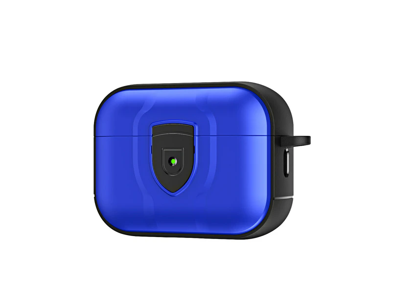 Full Protective Cover for AirPods Pro, AirPods Pro Case with Keychain - Blue