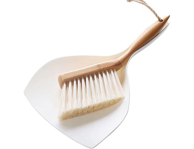 Dustpan And Broom Dustpan And Brush Cage Cleaner Hutch Accessorywhite Wood-1pcs